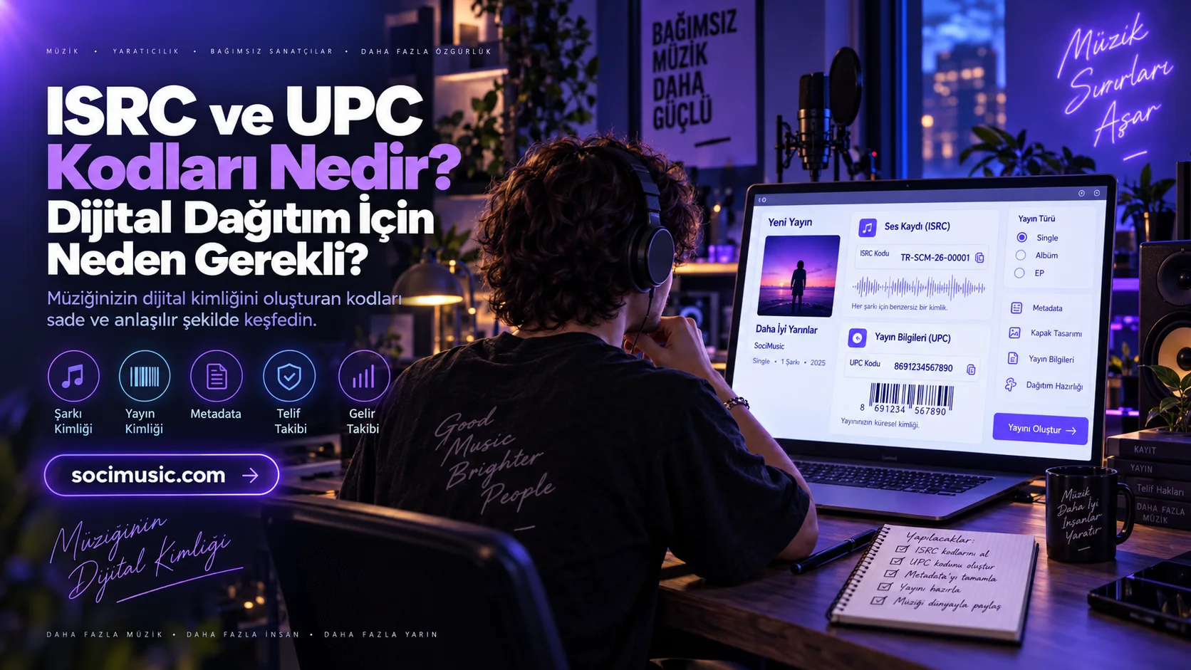 ISRC ve UPC Kodları Nedir? Dijital Müzik Dağıtımında Neden Önemlidir?